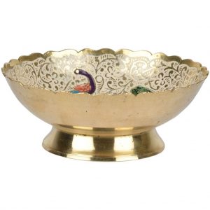 Vincraft Metal Decorative Bowl (11 cm x 11 cm x 4 cm)