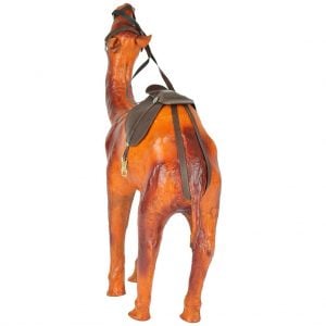 Vincraft Wood Camel Figurine (30 cm x 8 cm x 33 cm, Brown)