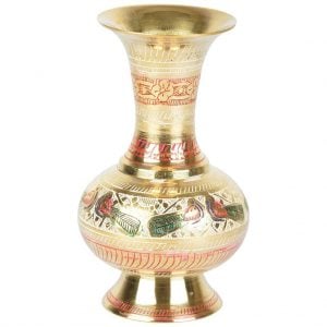 Vincraft Metal Vase (8 cm x 8 cm x 15 cm)