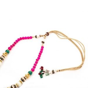 Ethnic Meenakari Pink Necklace Set