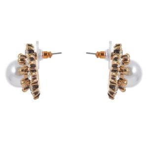 Silver Pearl Studs for Women