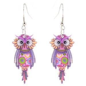 Funky Owl Earrings