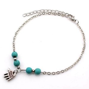 Simple Silver Handmade Anklet